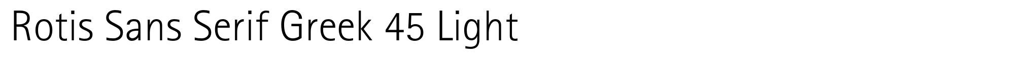 Rotis Sans Serif Greek 45 Light image
